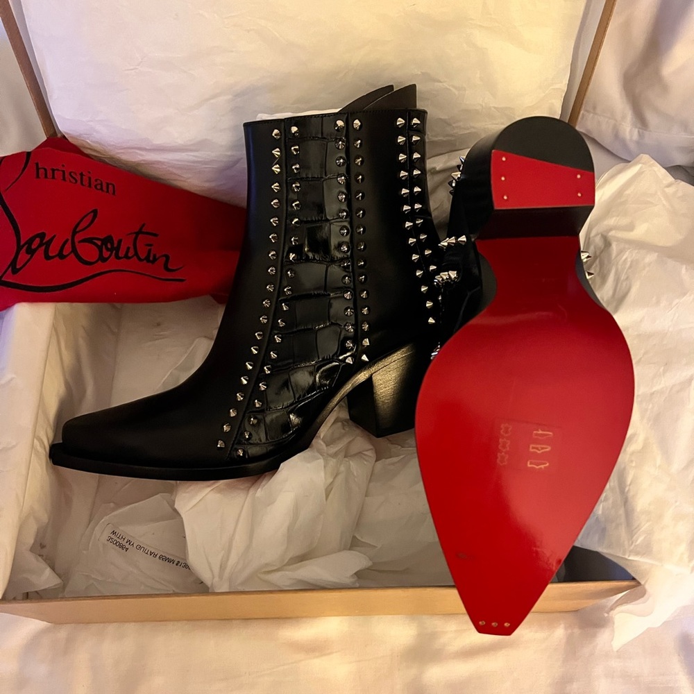 Black Leather With My Guitar Boots